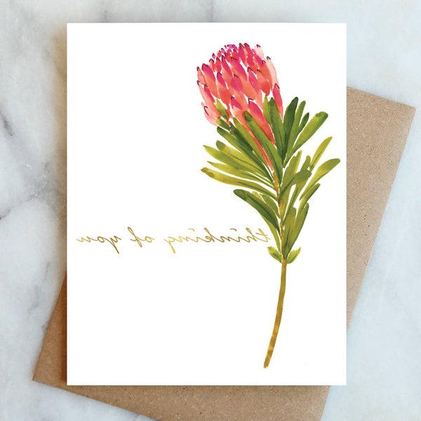 Protea Thinking of You Card